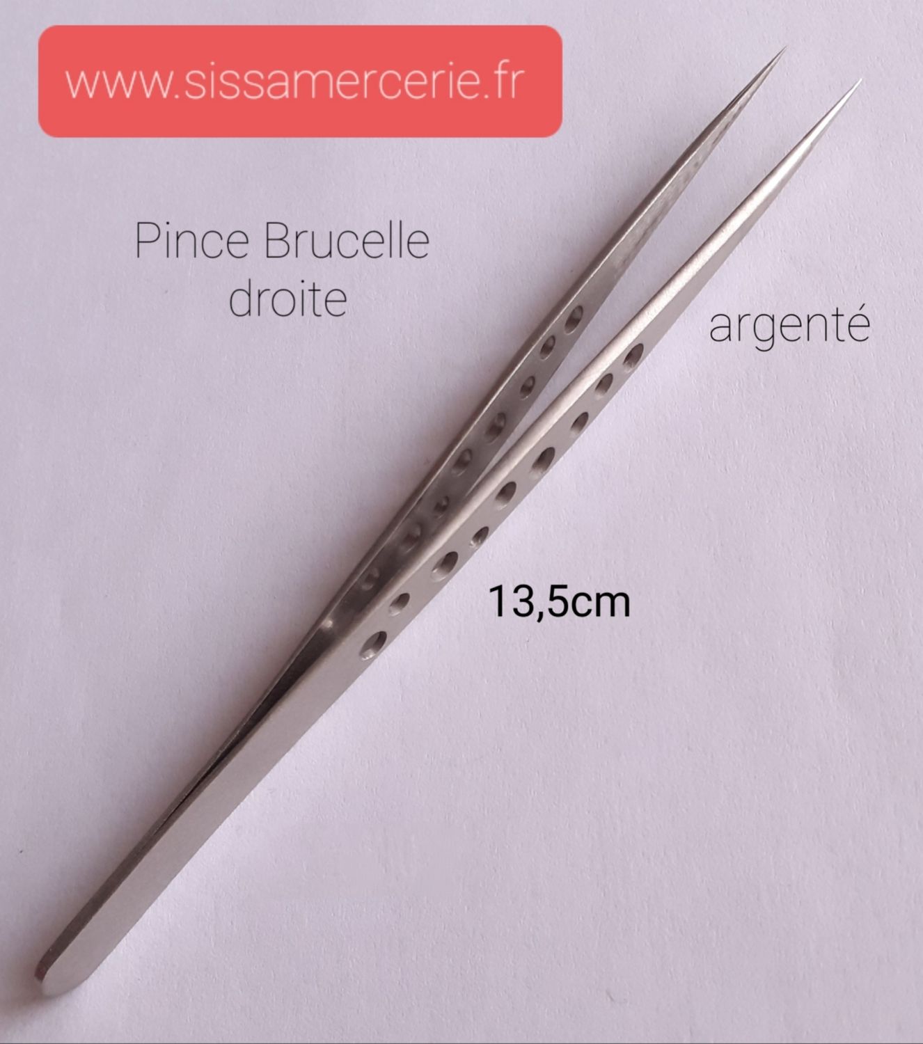 Pince Brucelle droite 13,5cm/3 couleurs