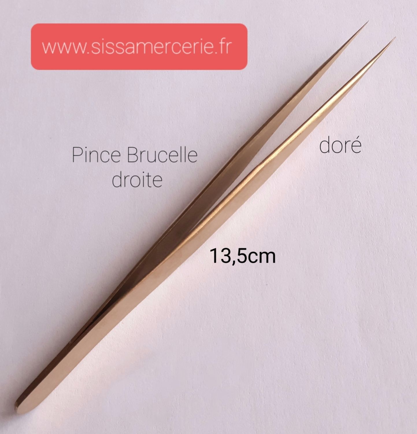 Pince Brucelle droite 13,5cm/3 couleurs Pince Brucelle droite 13,5cm/3 couleurs
