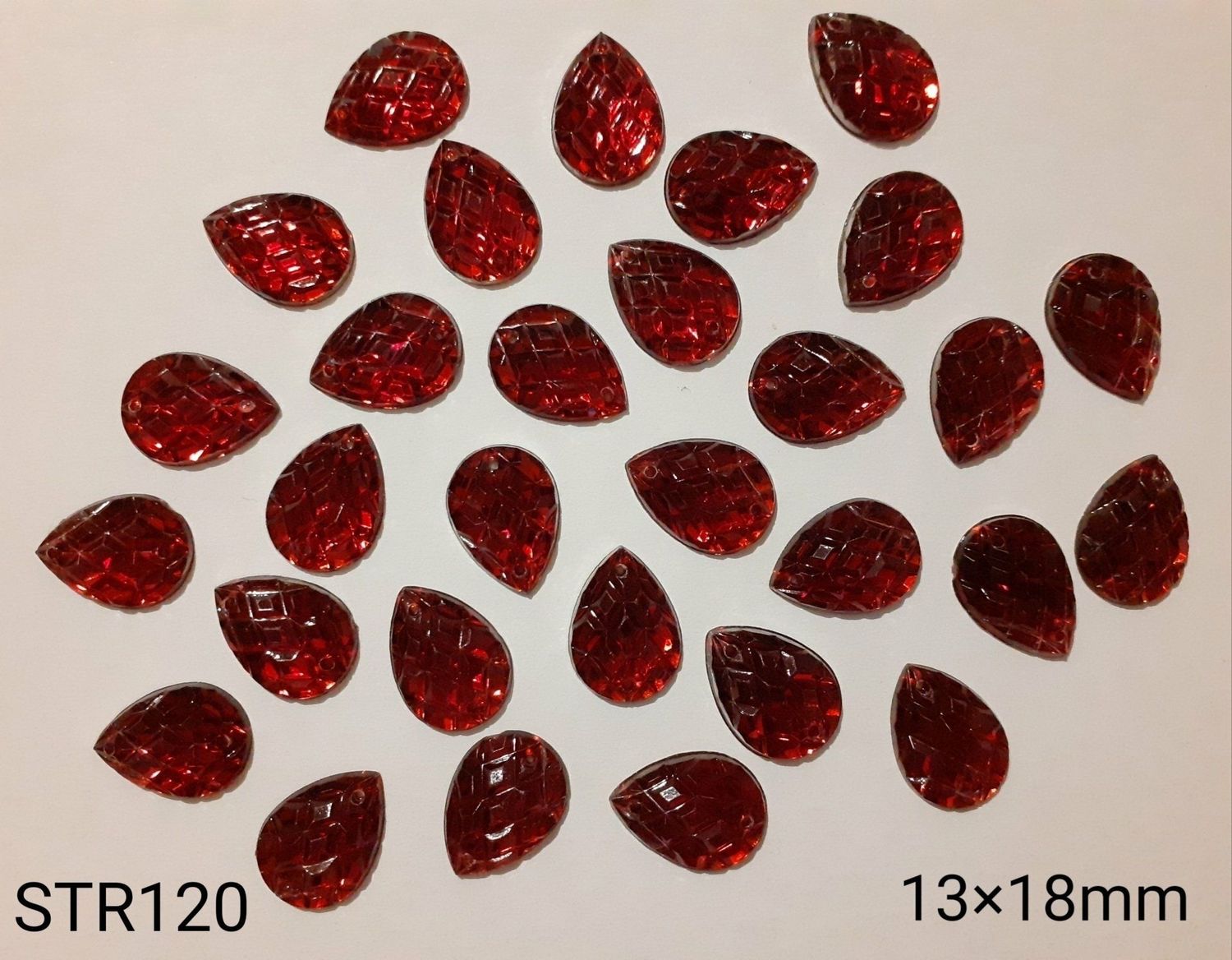 30 strass goutte 13x18mm / choisissez vos couleurs 