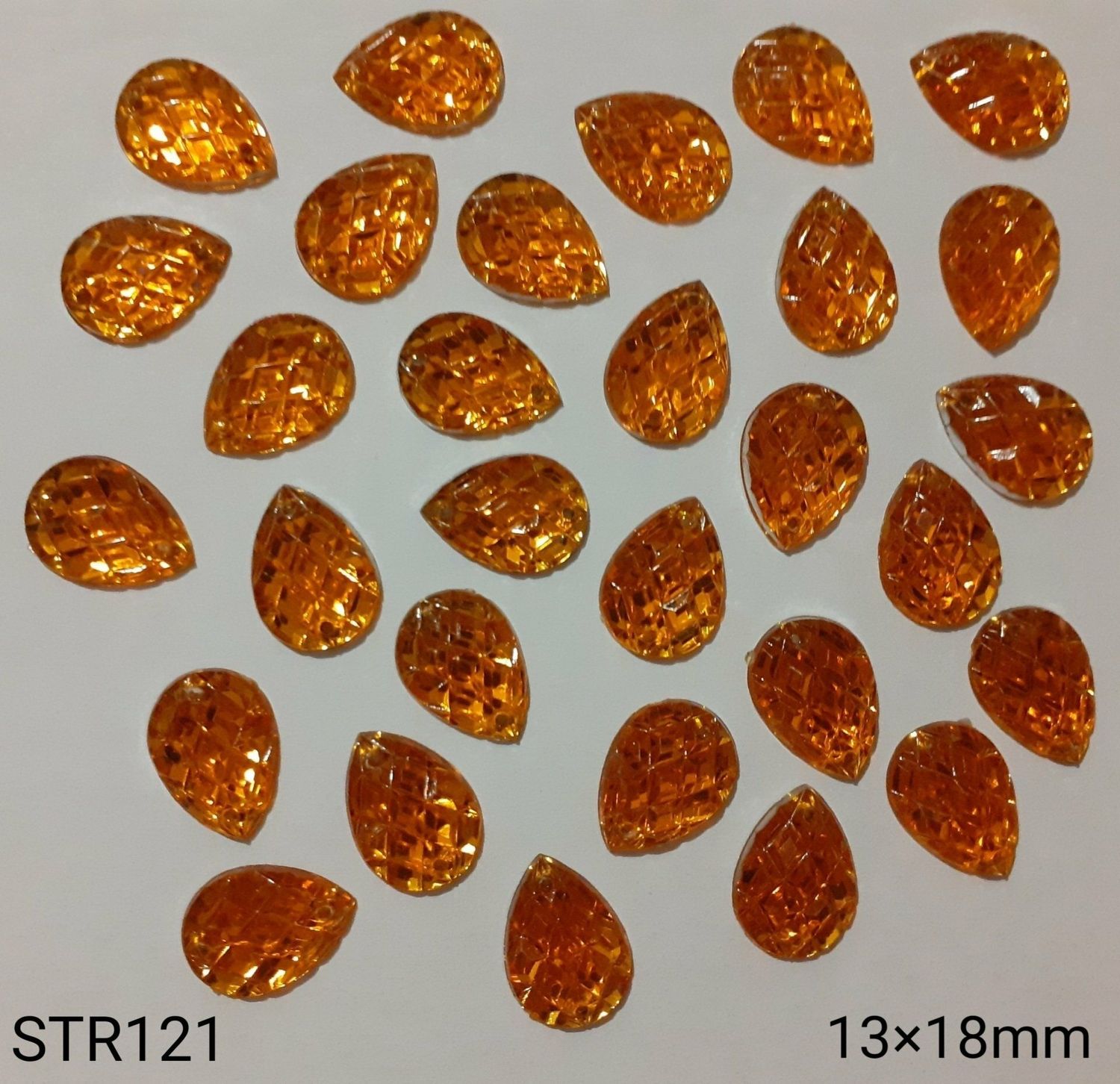 30 strass goutte 13x18mm / choisissez vos couleurs 