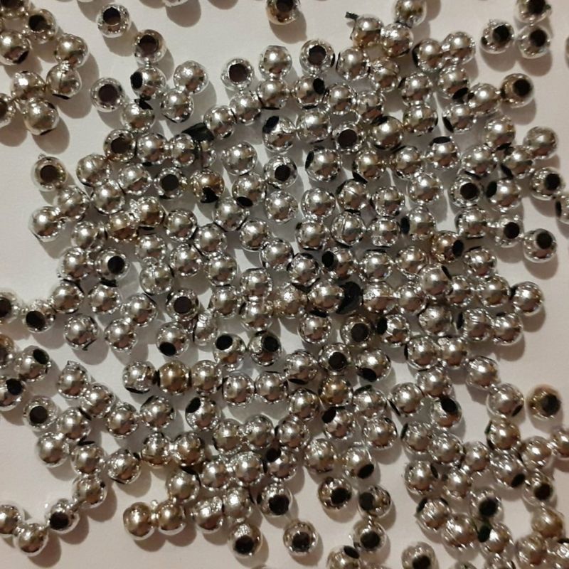900 perles argentées 3.5mm