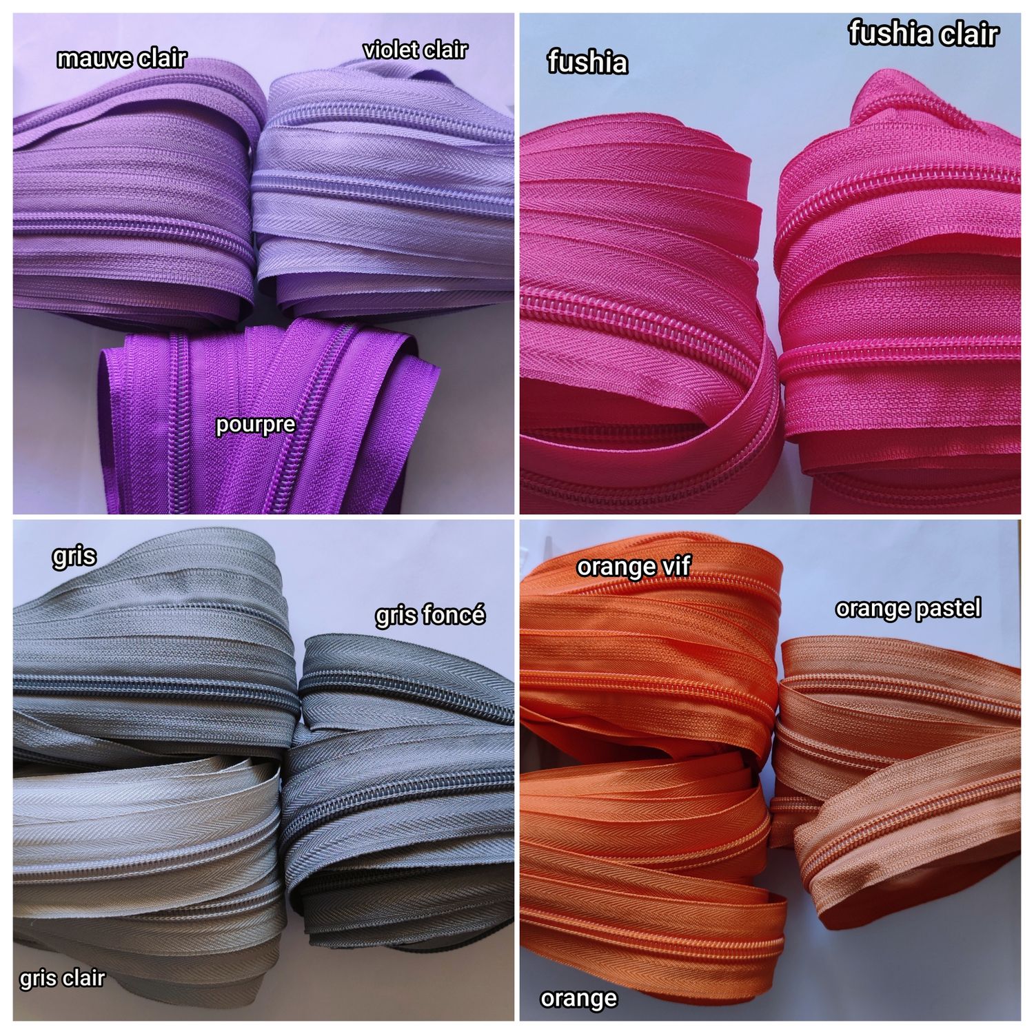 1 mètre fermeture zip #5 + 3 curseurs (choisissez parmi 44 couleurs) 1 mètre fermeture zip #5 + 3 curseurs (choisissez parmi 44 couleurs)