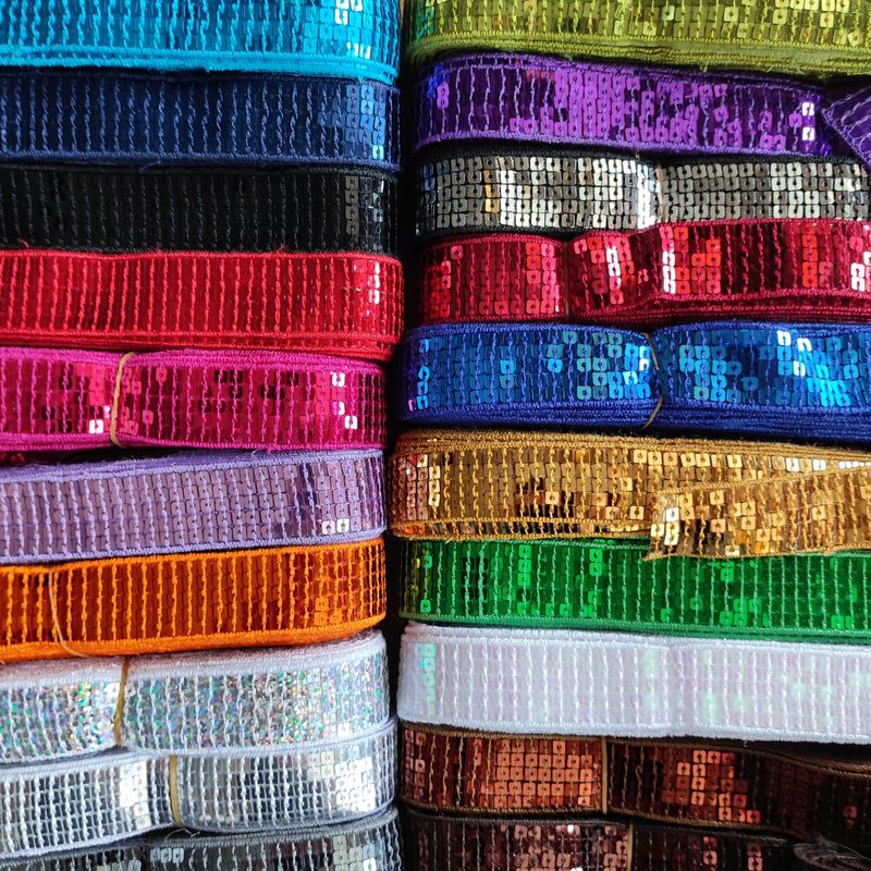 Ruban paillette 25mm/ choisissez vos couleurs