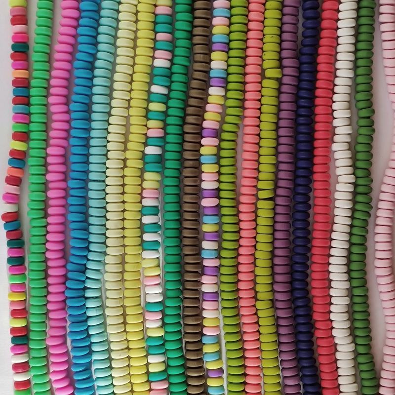 110 perles heishi 7x4mm/20 couleurs