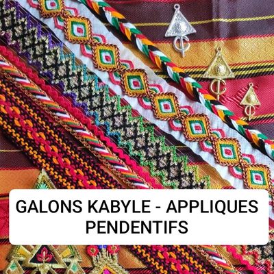 Galons kabyles Appliques et pendentifs