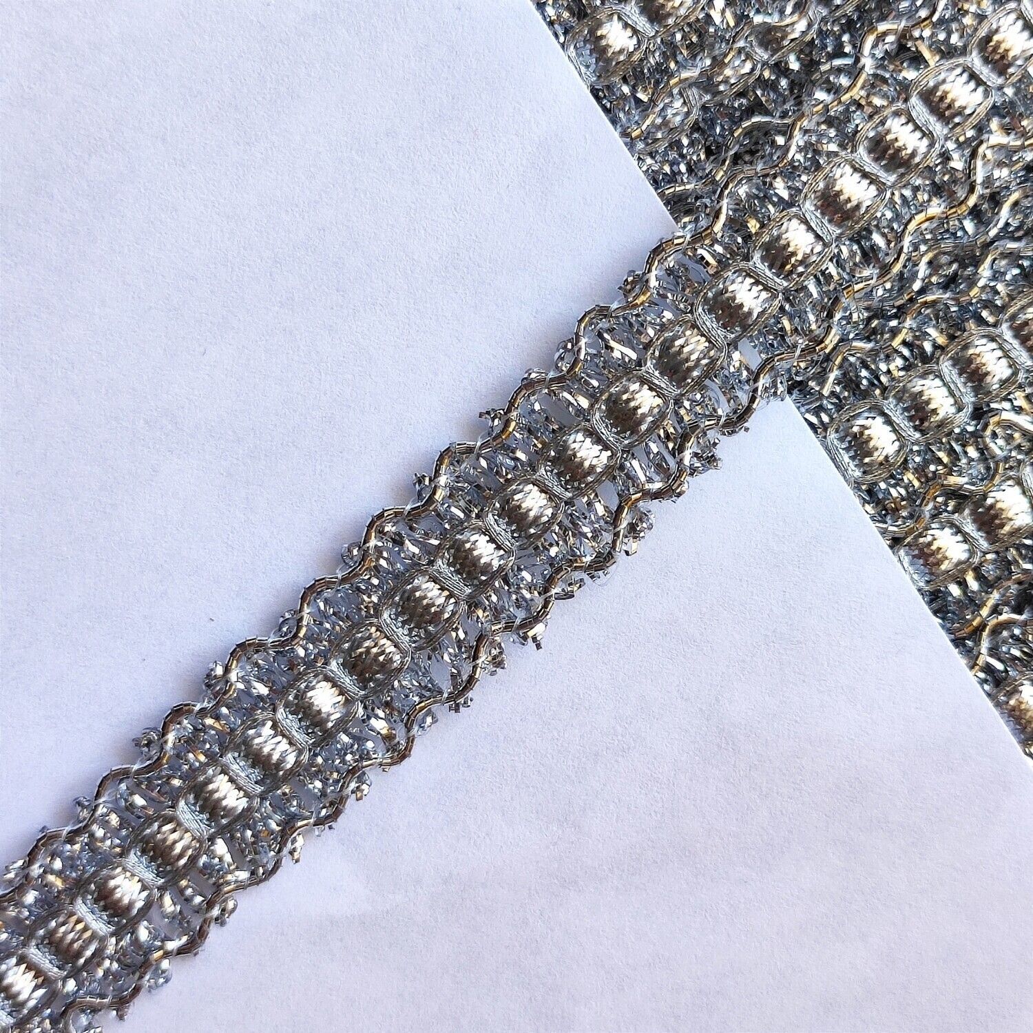 Galon avec doré et argenté 1,4 cm (choisissez les couleurs)