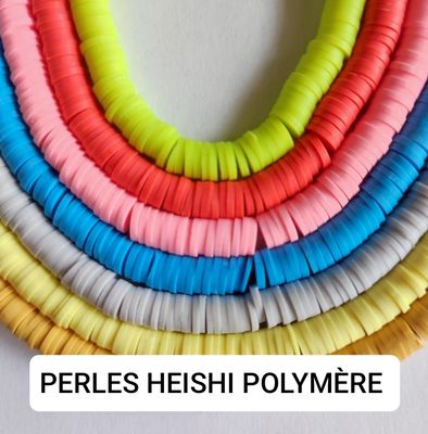 Perles Heishi ,en polymère