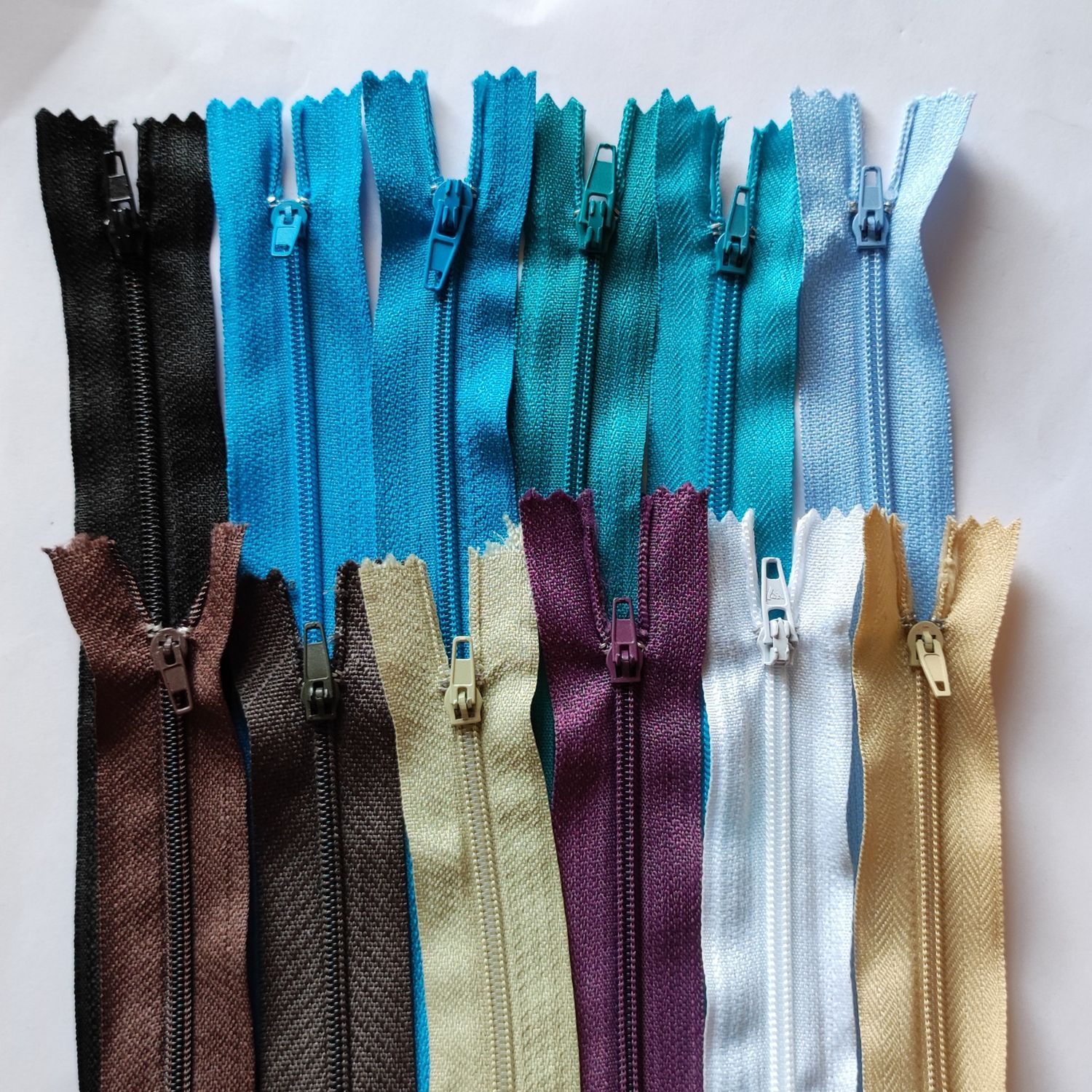Fermeture zip 50 cm #3 /12 couleurs