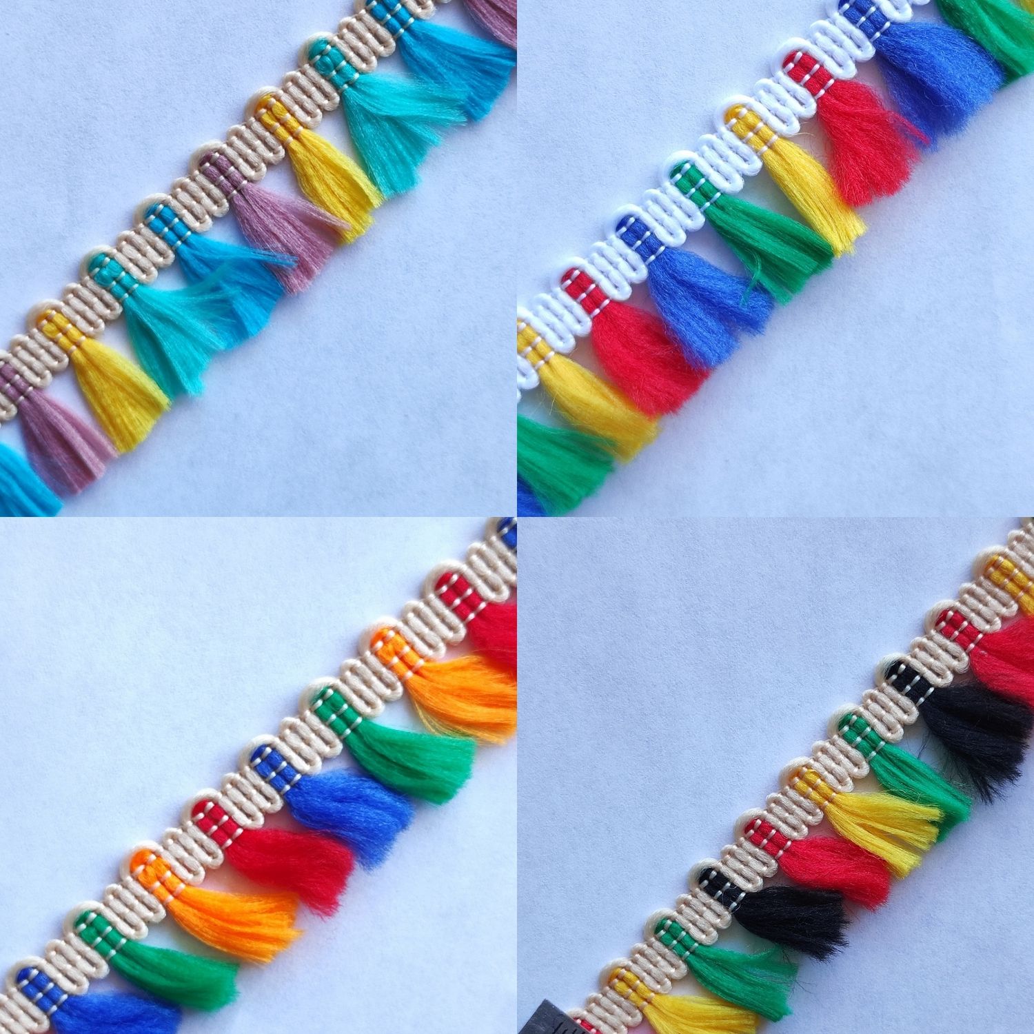 Galon pompon coloré (choisissez vos couleurs)