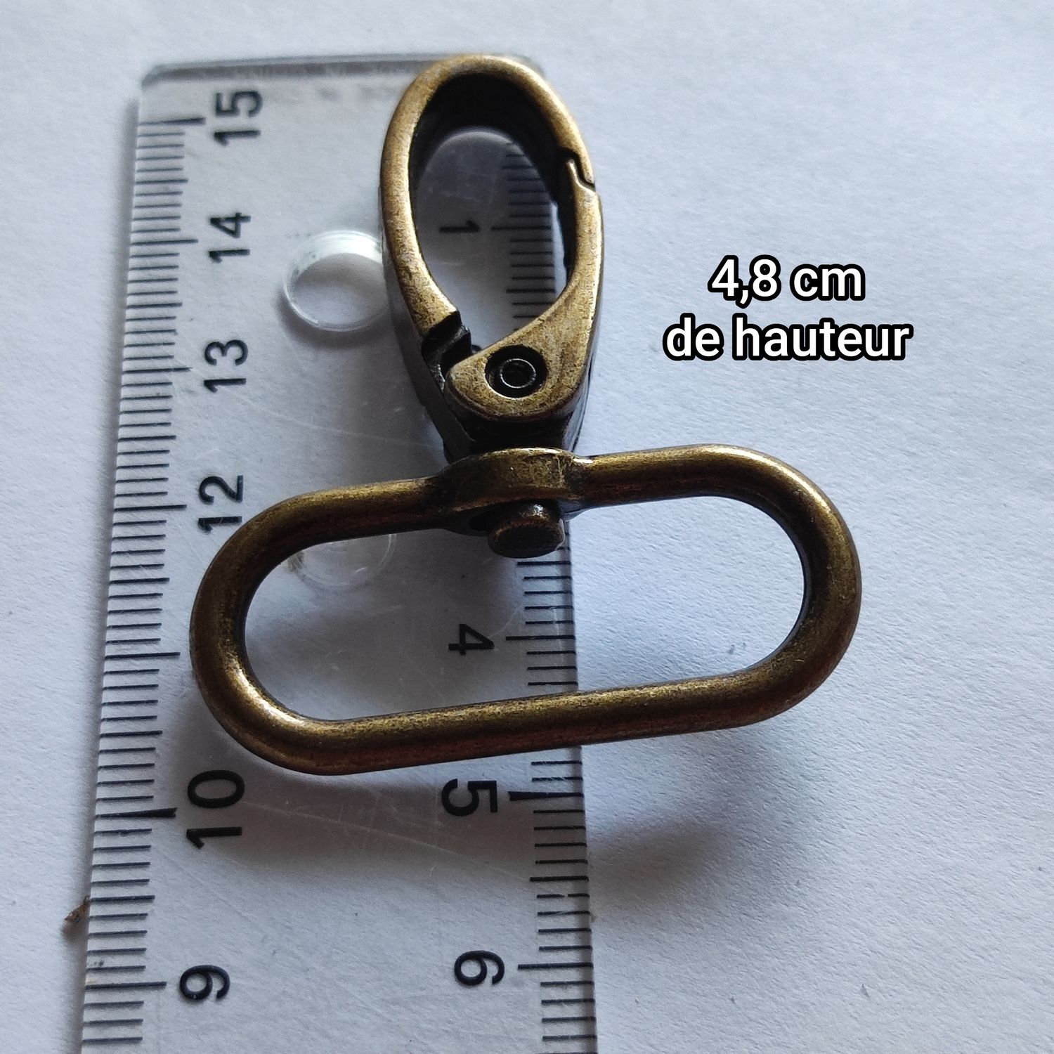 Mousqueton pivotant qualité sup. 32mm (choisissez vos couleurs)