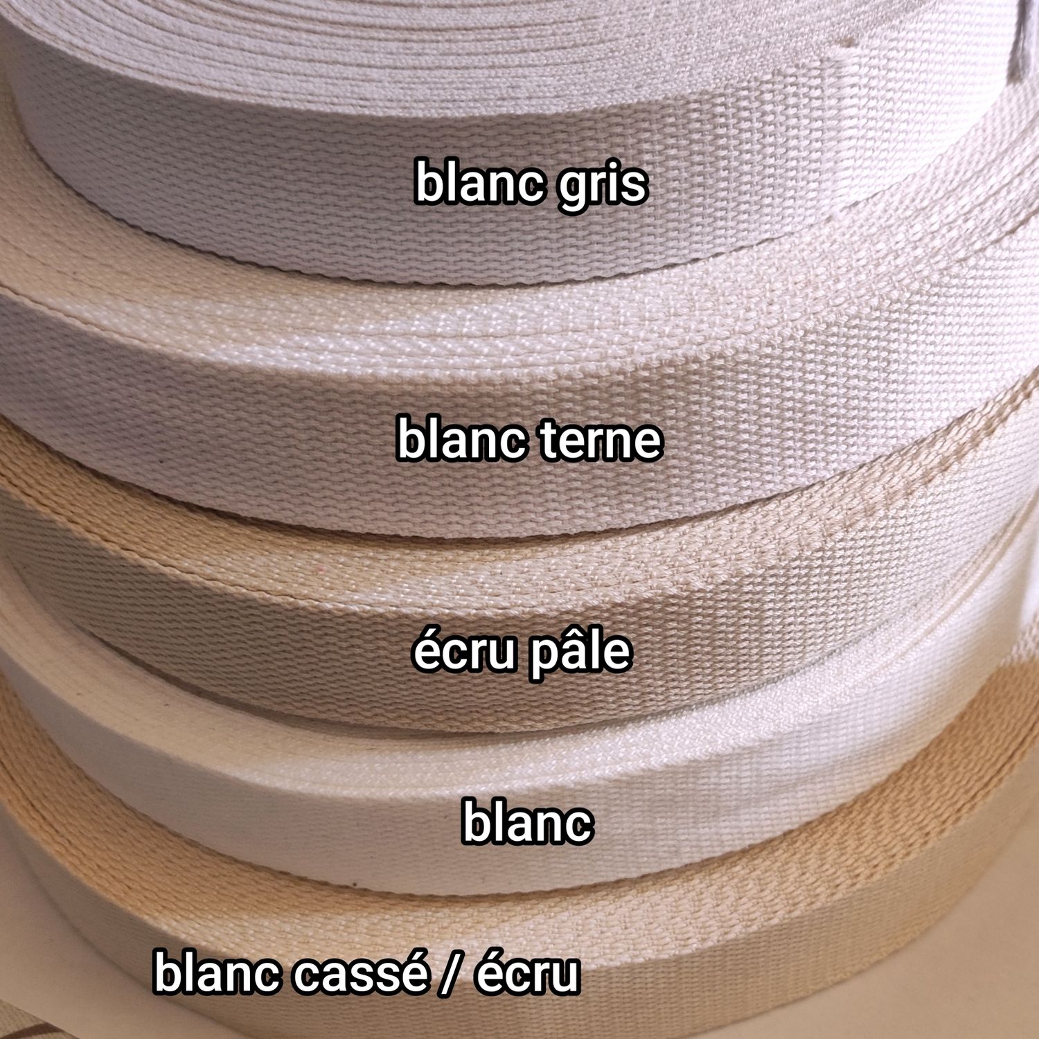 Sangle coton 32mm au mètre (choisissez parmi 55 couleurs) Sangle coton 32mm au mètre (choisissez parmi 55 couleurs)