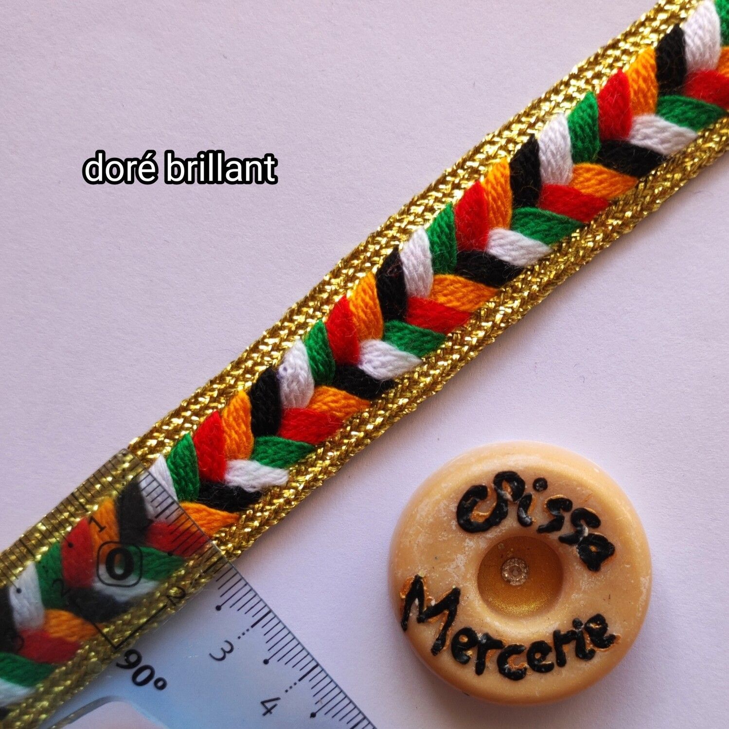 Galon kabyle tressé au mètre(choisissez vos couleurs)