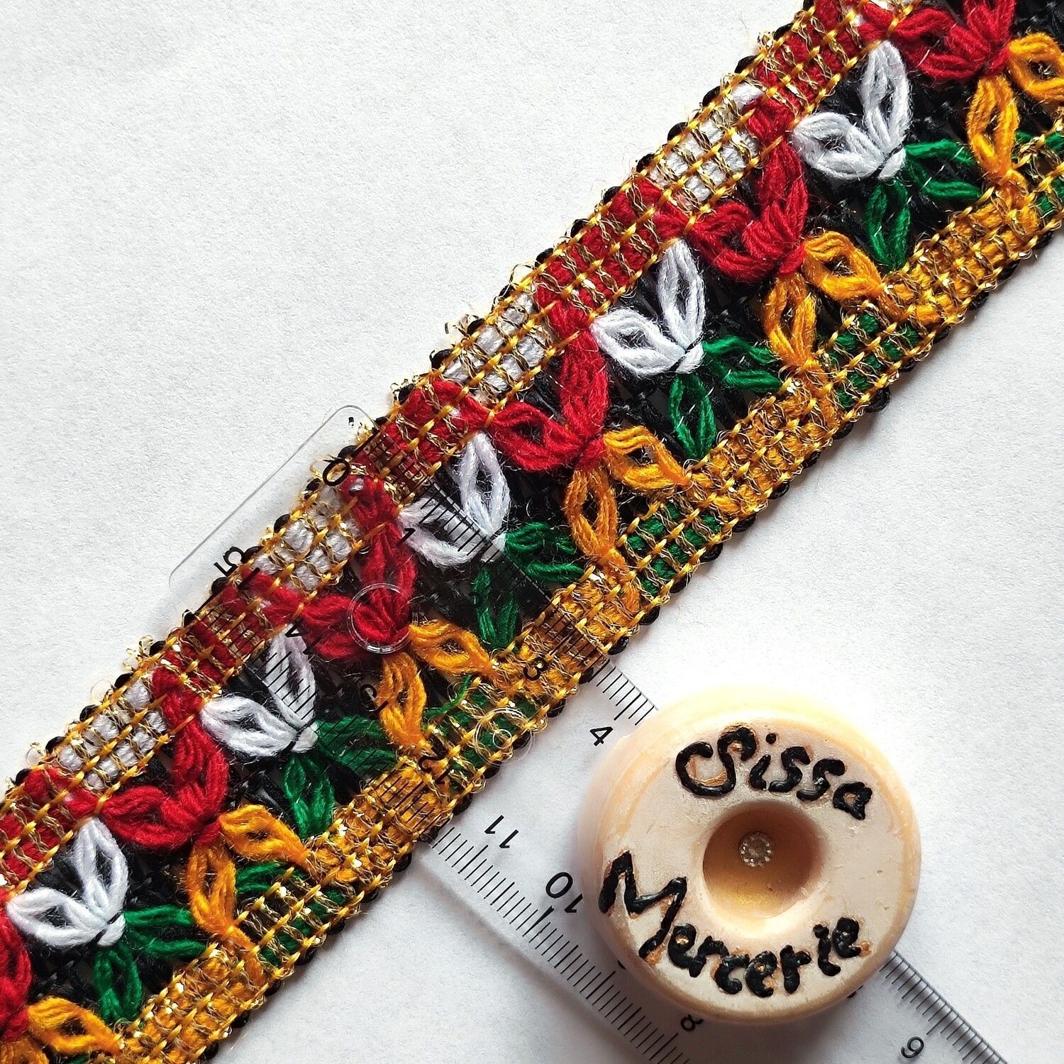 Galon bordure doré (choisissez vos couleurs)