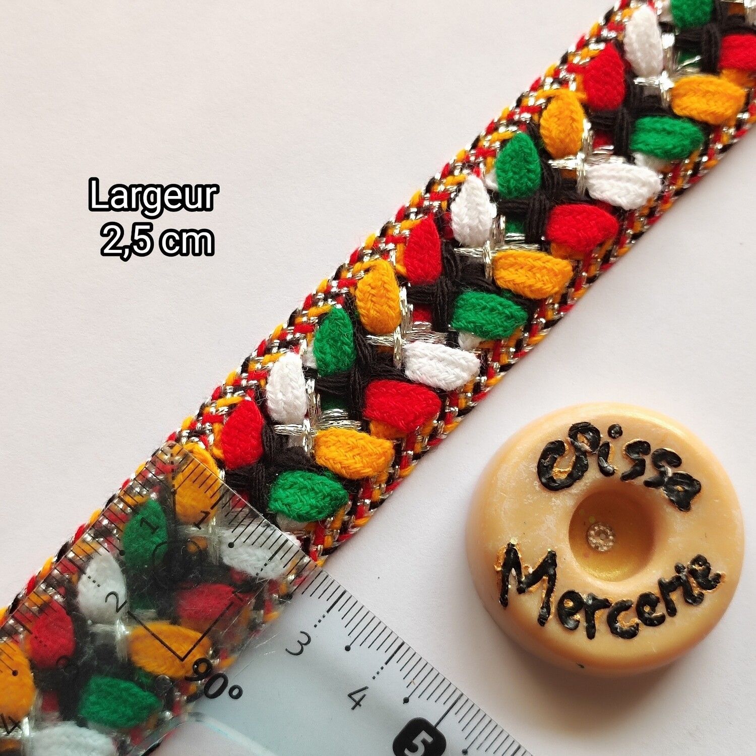 Galon kabyle tressé (choisissez vos couleurs)