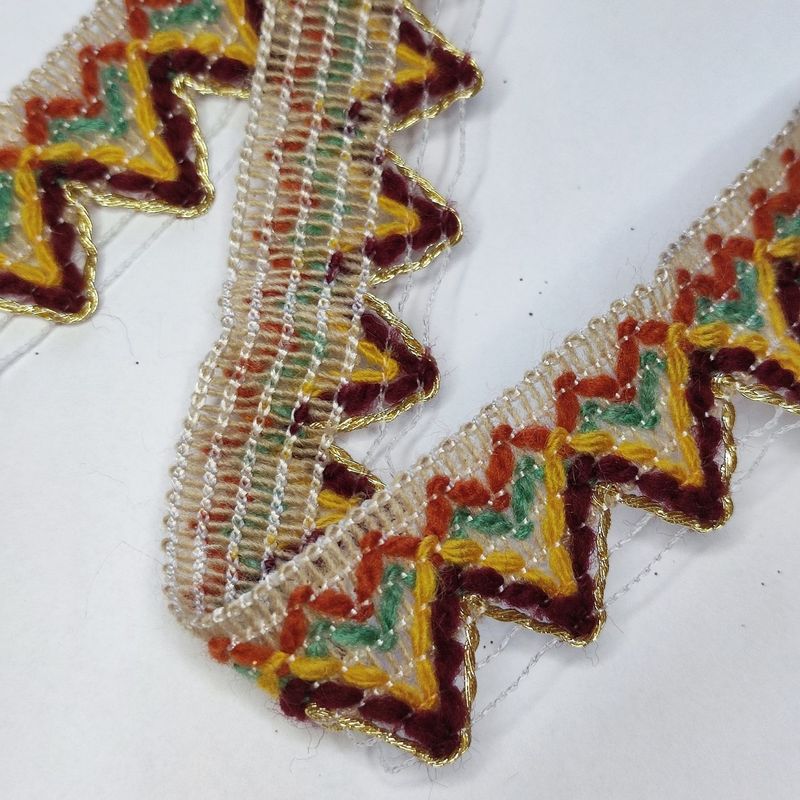 Galon kabyle beige avec doré  (choisissez vos couleurs)