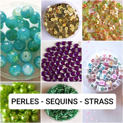 Perles , Sequins ,Strass