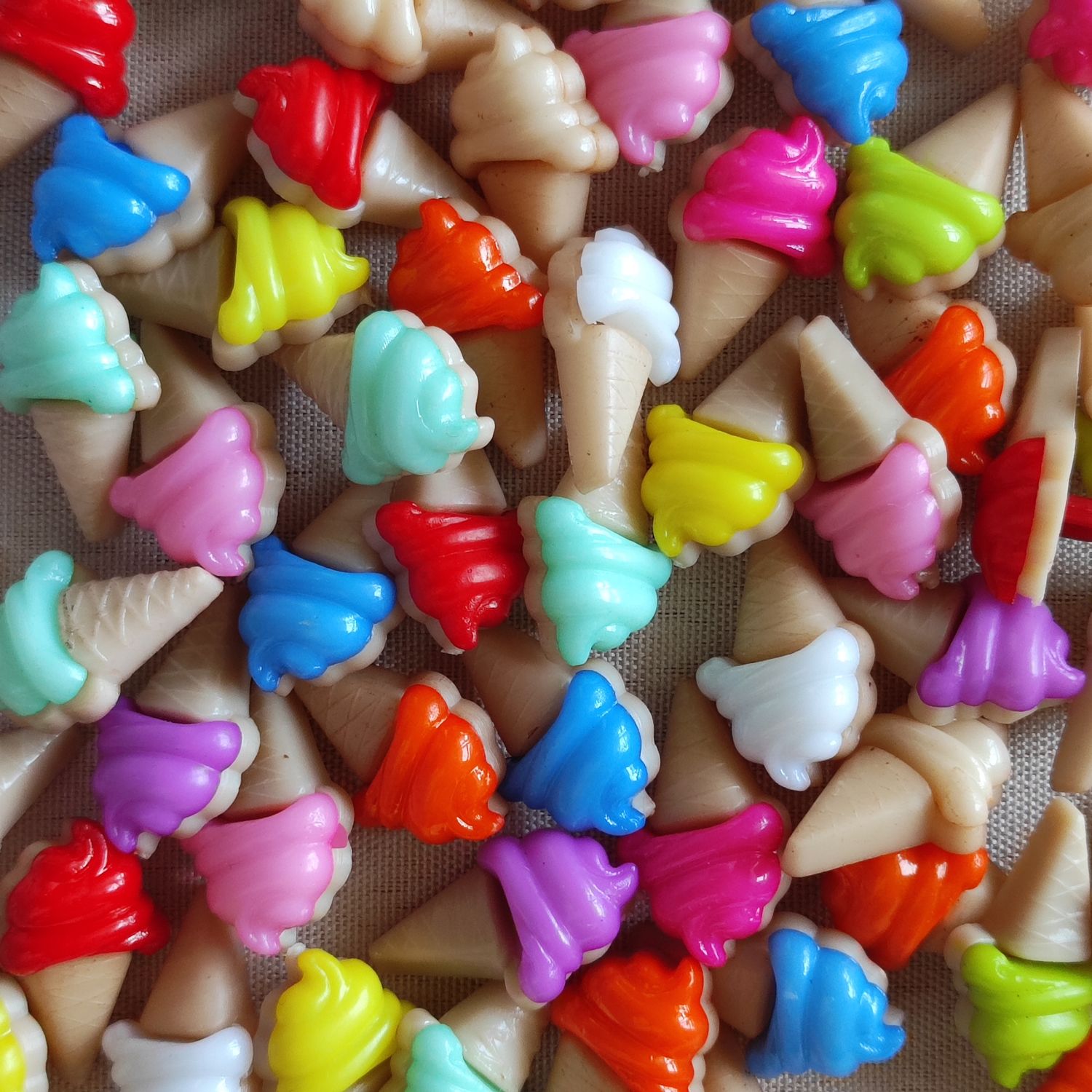 10 boutons glace LOT 134 (choisissez vos couleurs)