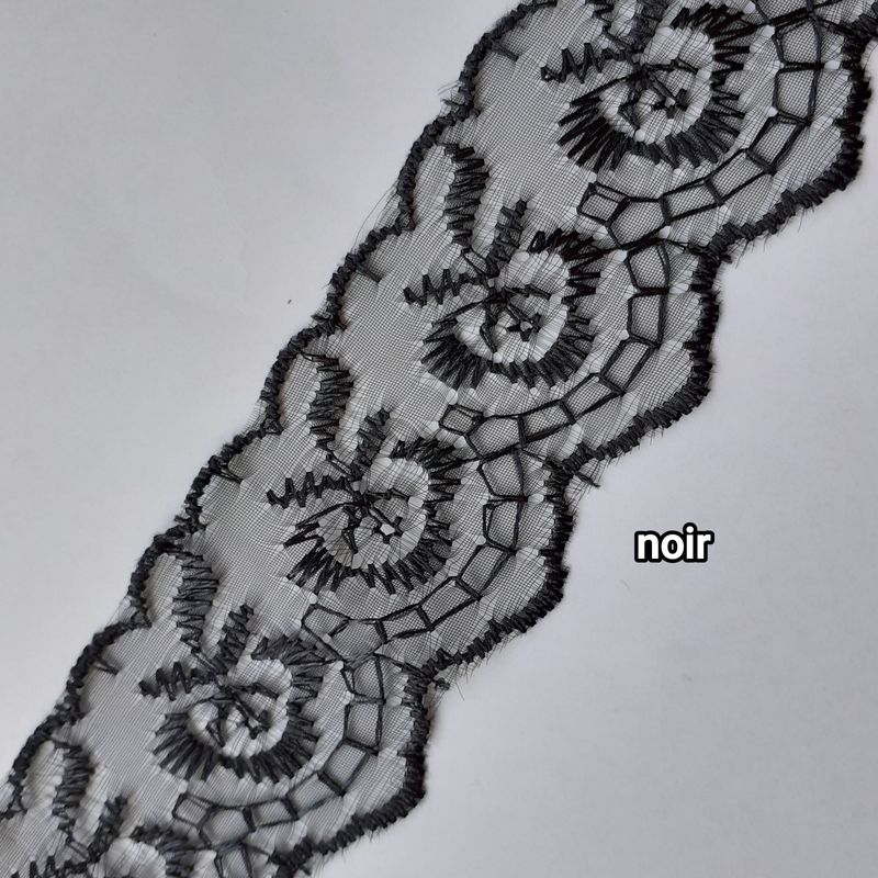 Dentelle organza 4cm au m/ choisissez vos couleurs