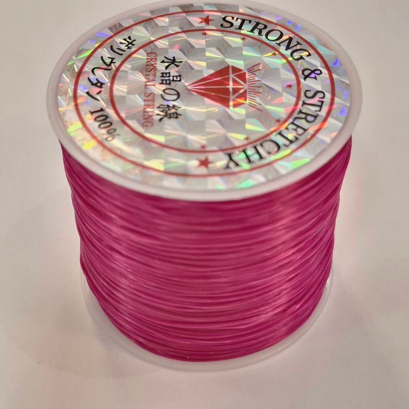 Fil élastique cristal 0,8mm par 50mètres/ choisissez vos couleurs