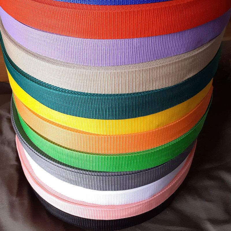 Rouleau 40/45m sangle polypropylène 38mm / choisissez vos couleurs