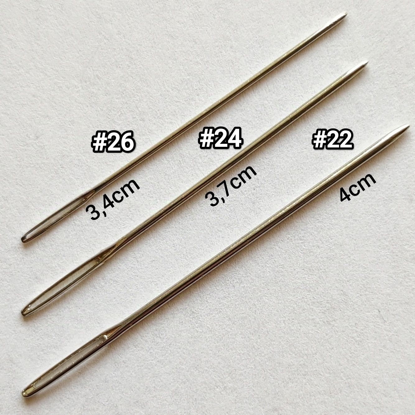 Aiguille tapisserie à bout rond 22#,24#,26#