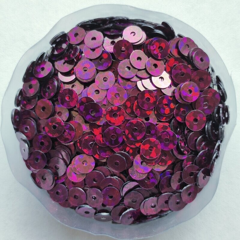 10 g sequins plat 4mm brillants / 13 couleurs