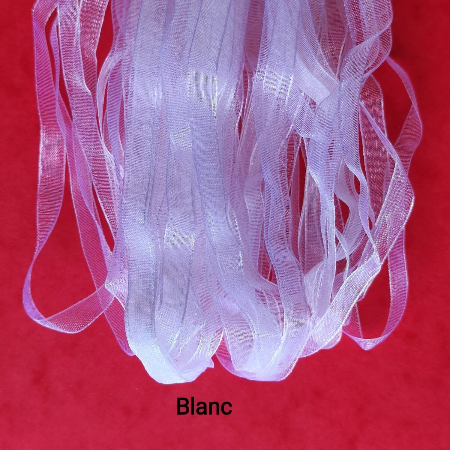 40 m ruban organza 6mm (choisissez vos couleurs)