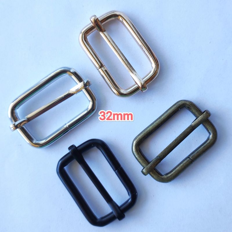 Boucle coulissante 32mm ép. 4.8mm (choisissez vos couleurs)