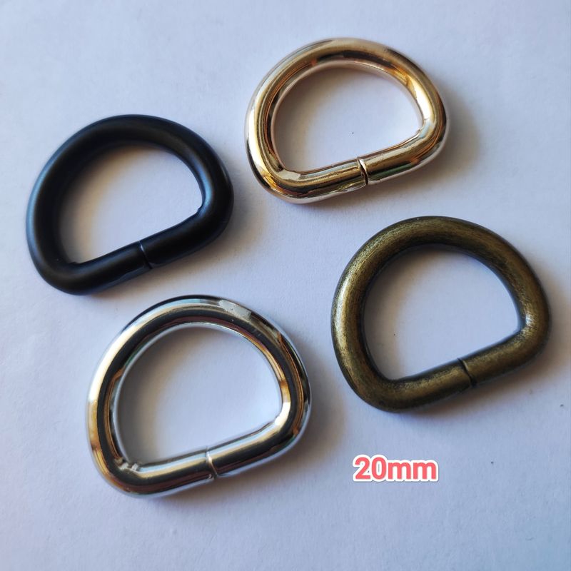 Anneau en D 2cm (choisissez vos couleurs)