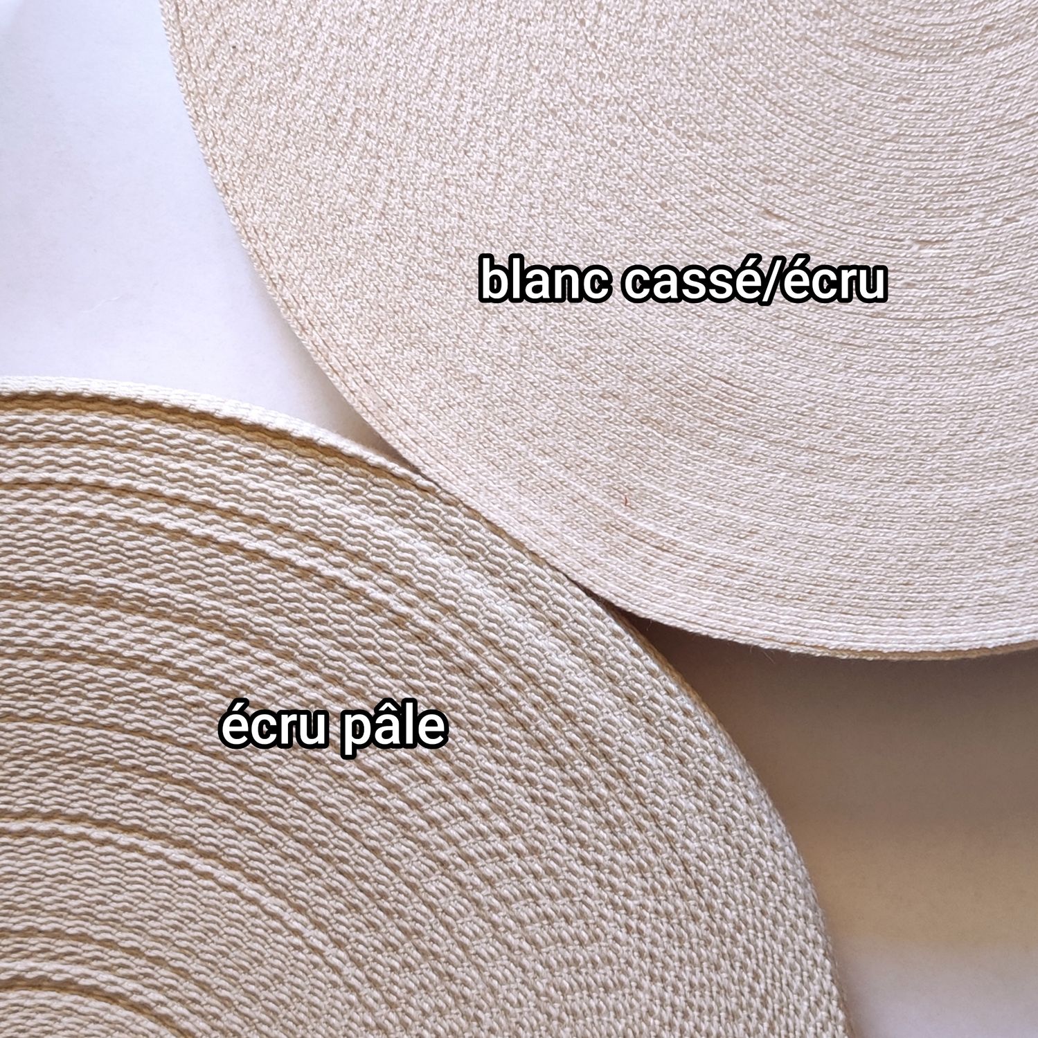 Rouleau 40m sangle coton 32mm ép 1,5mm / choisissez vos couleurs Rouleau 40m sangle coton 32mm ép 1,5mm / choisissez vos couleurs