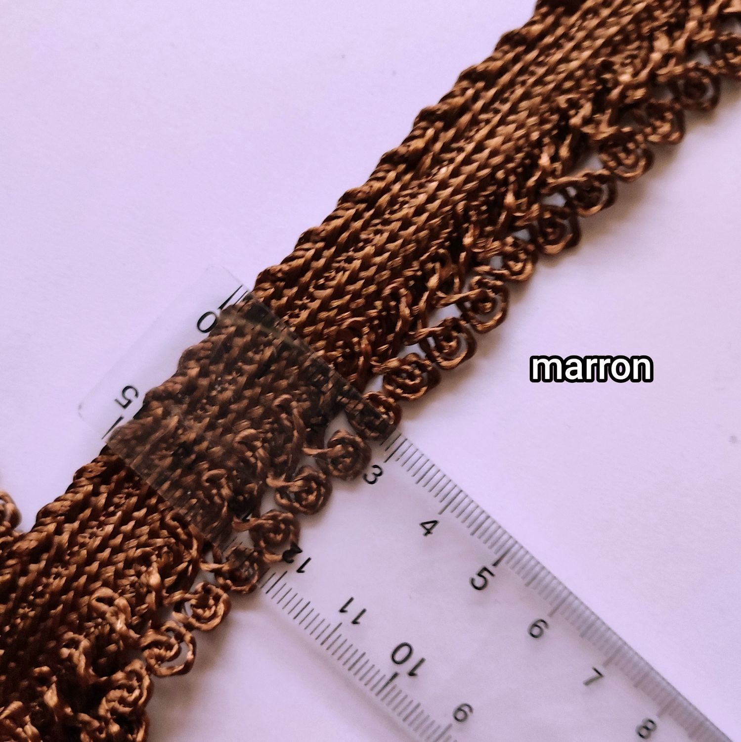 Galon sfifa large 3cm marron