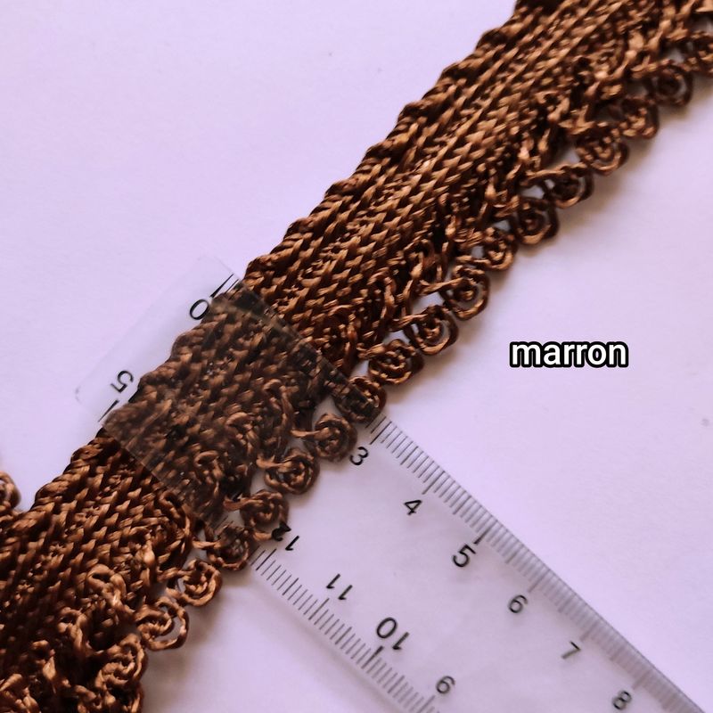 Galon sfifa large 3cm marron