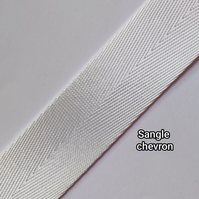 Sangle polyester chevron 3,2cm/ choisissez vos couleurs