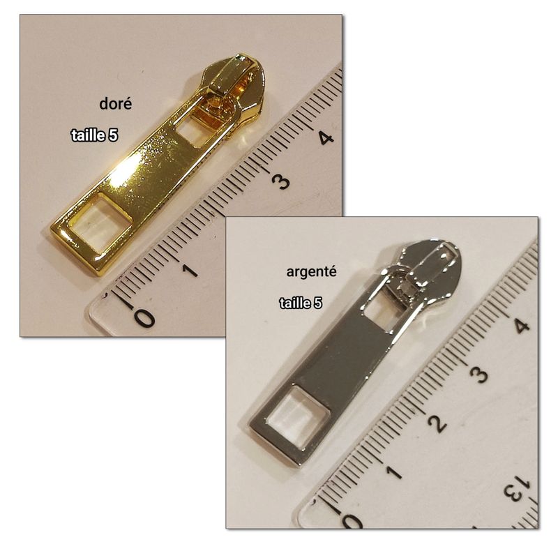 Curseur doré / argenté 5g