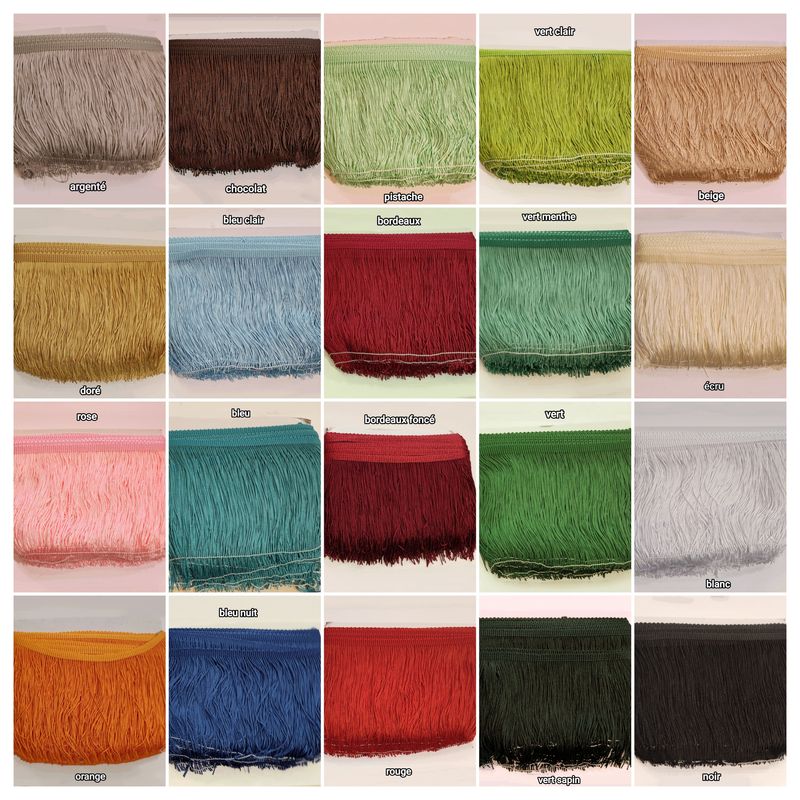 Galon frange 15 cm par 9,14 mètres