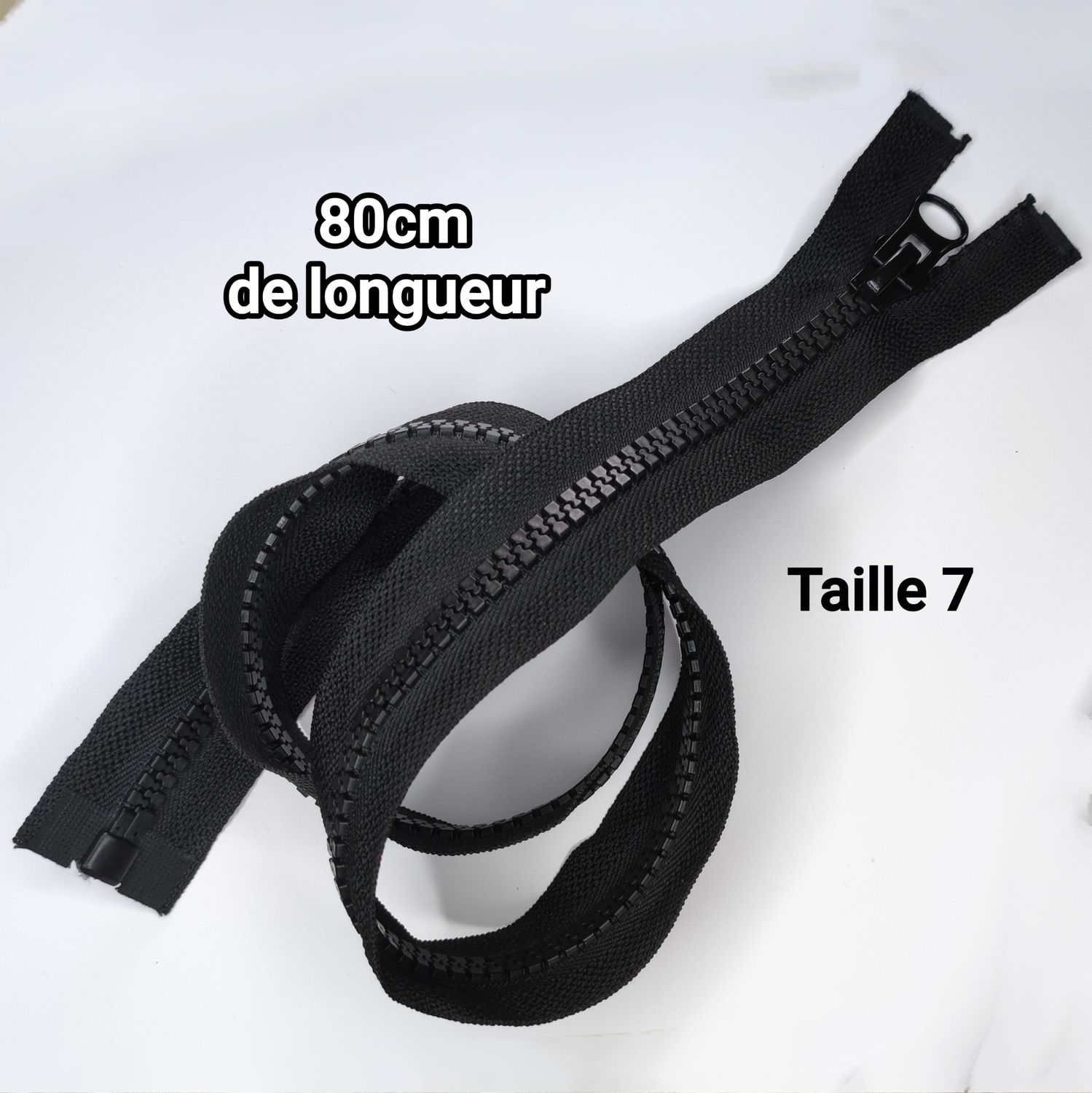 Fermeture séparable 80cm blouson taille 7