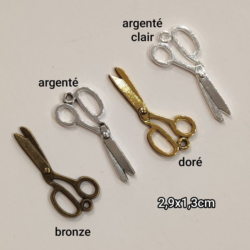 Pendentif ciseau (choisissez vos couleurs)