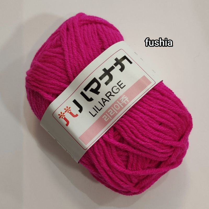 25g Pelote en coton lait fushia taille 3