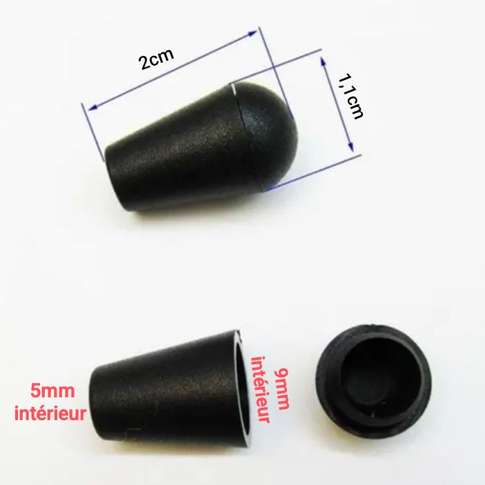 Embout cloche 5mm (la paire)