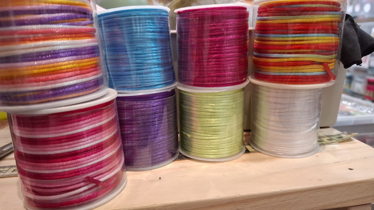 9 mètres fil nylon cordon 2mm / choisissez vos couleurs