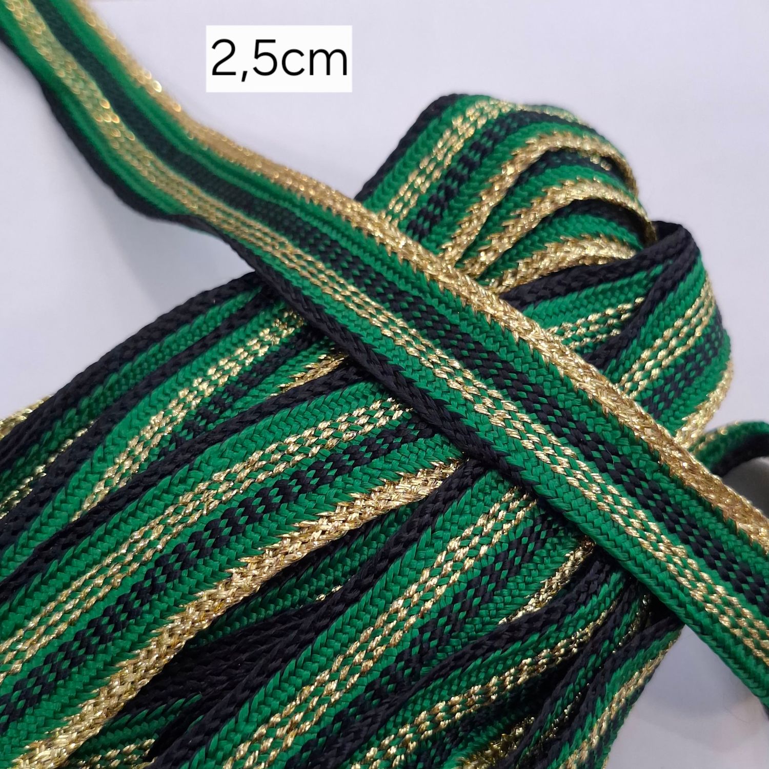 Galon Sfifa avec doré 2,5cm (choisissez vos couleurs)