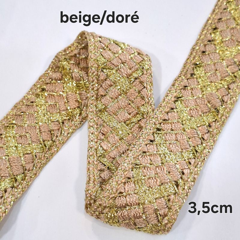 Sfifa 3,5cm beige / doré 