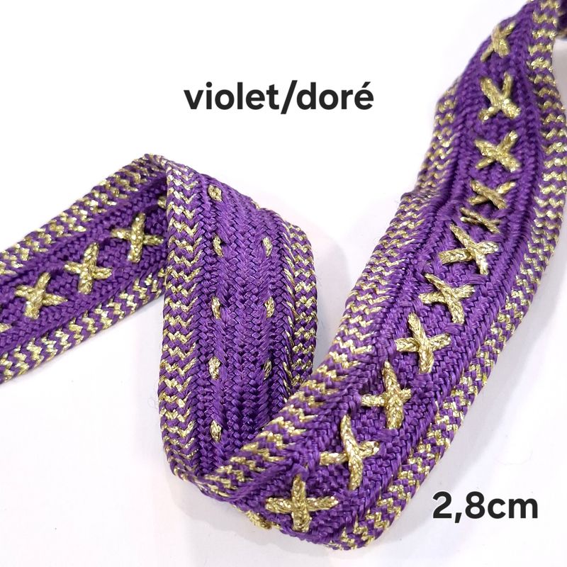 Sfifa 2,8cm violet / doré 