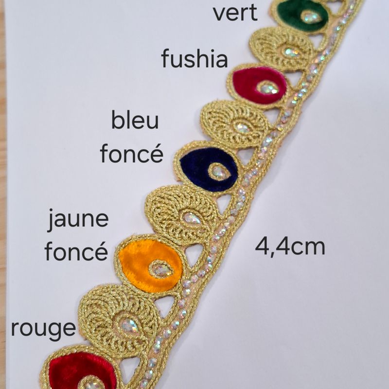 Galon doré 4,4cm au mètre 