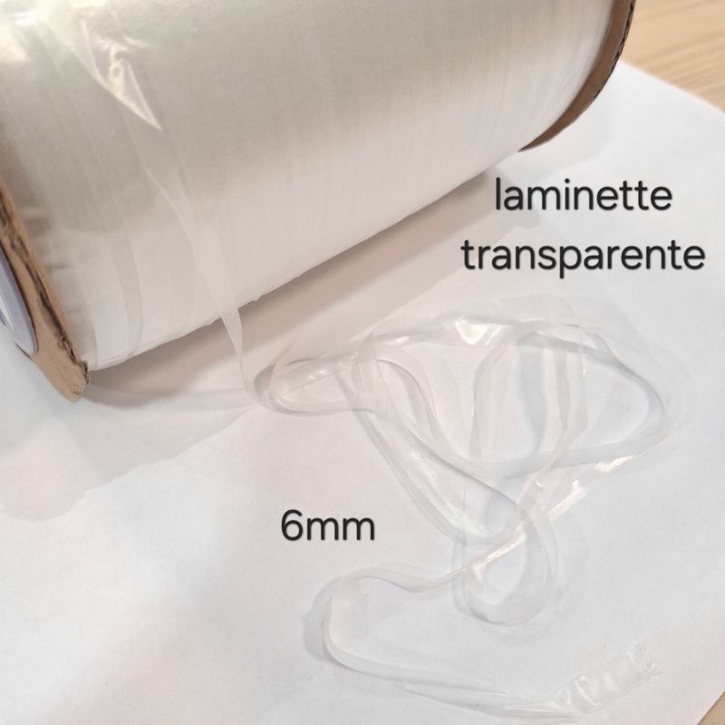 Laminette transparente 6mm par 5 mètres