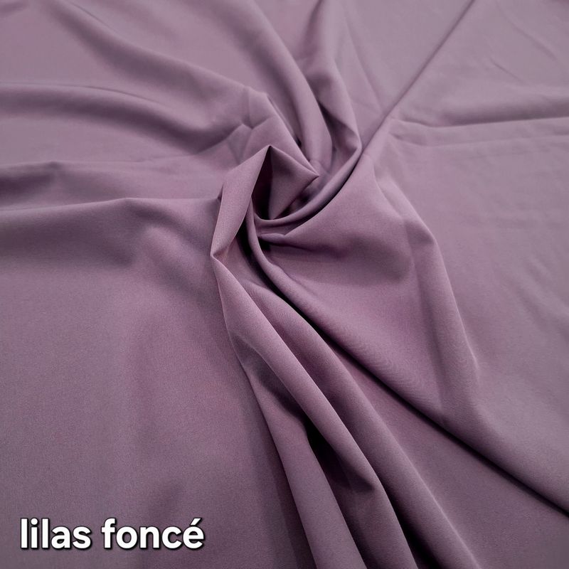 Tissu crêpe au mètre lilas foncé