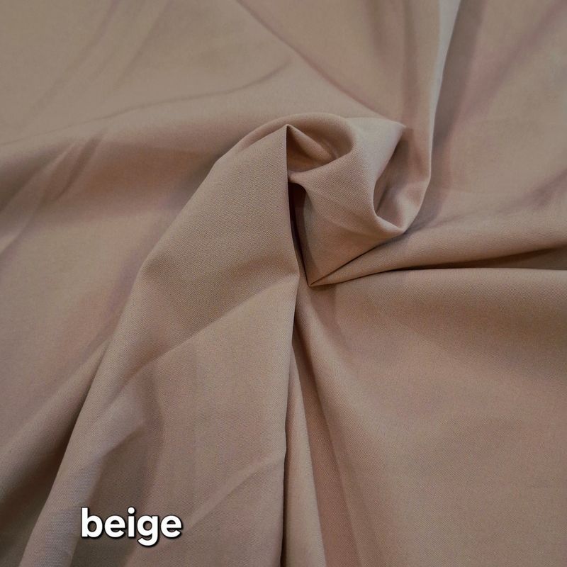 Tissu crêpe au mètre beige