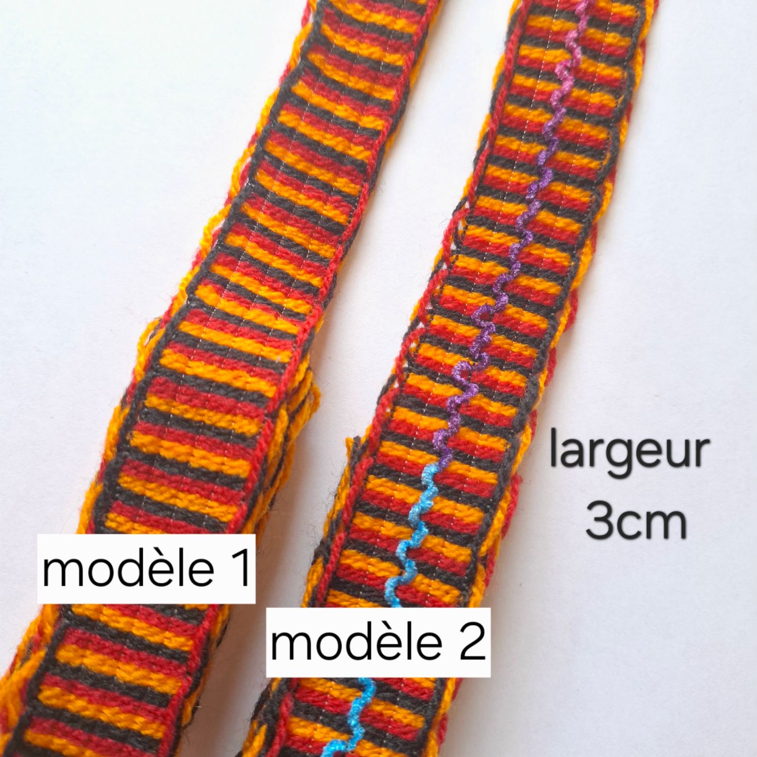 Galon kabyle 3cm (2 modèles) Galon kabyle 3cm (2 modèles)