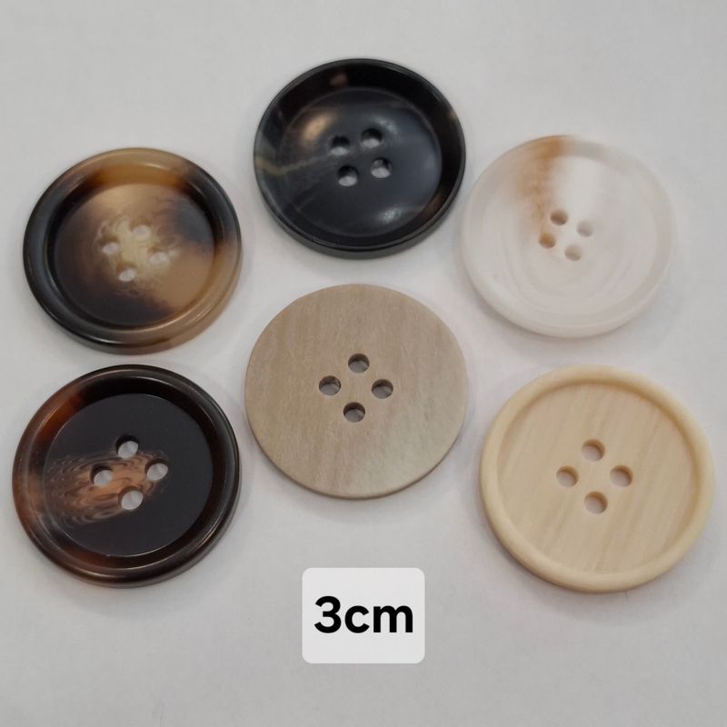 Grand bouton 3cm (choisissez vos modèles)