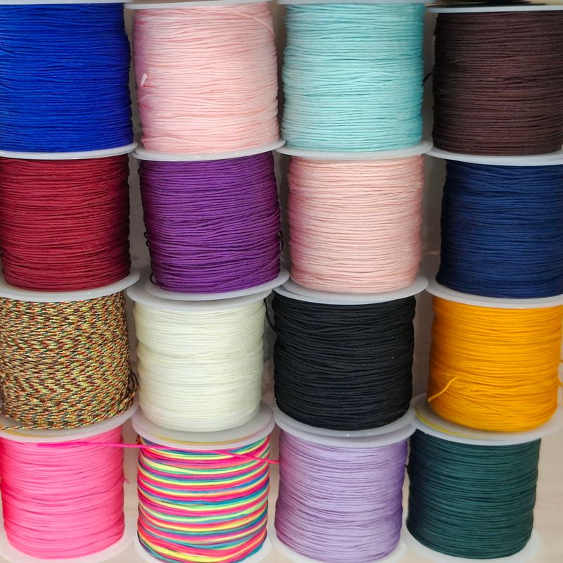Fil de jade 0,8mm par 90mètres/ choisissez vos couleurs